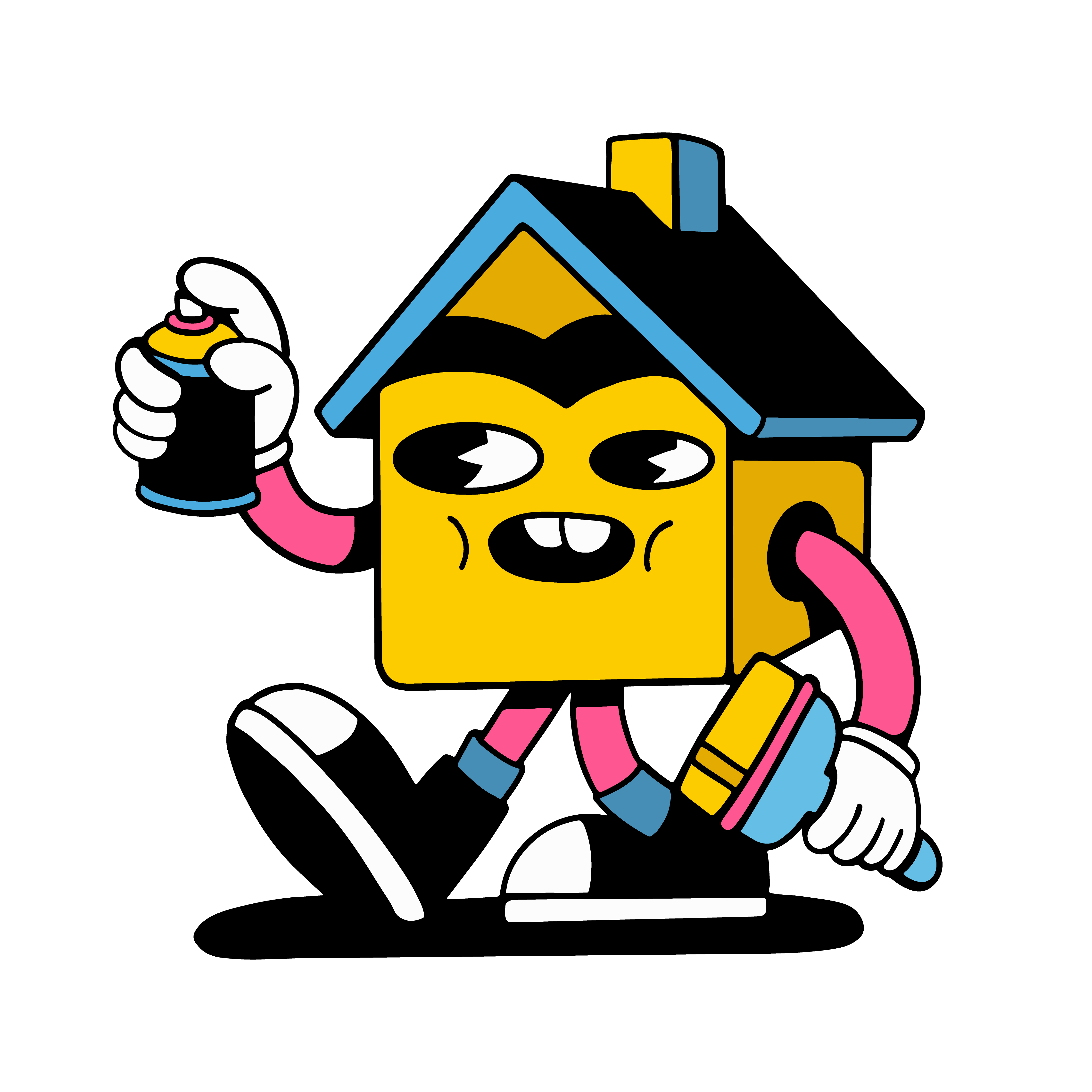 Shedo mascot - spray